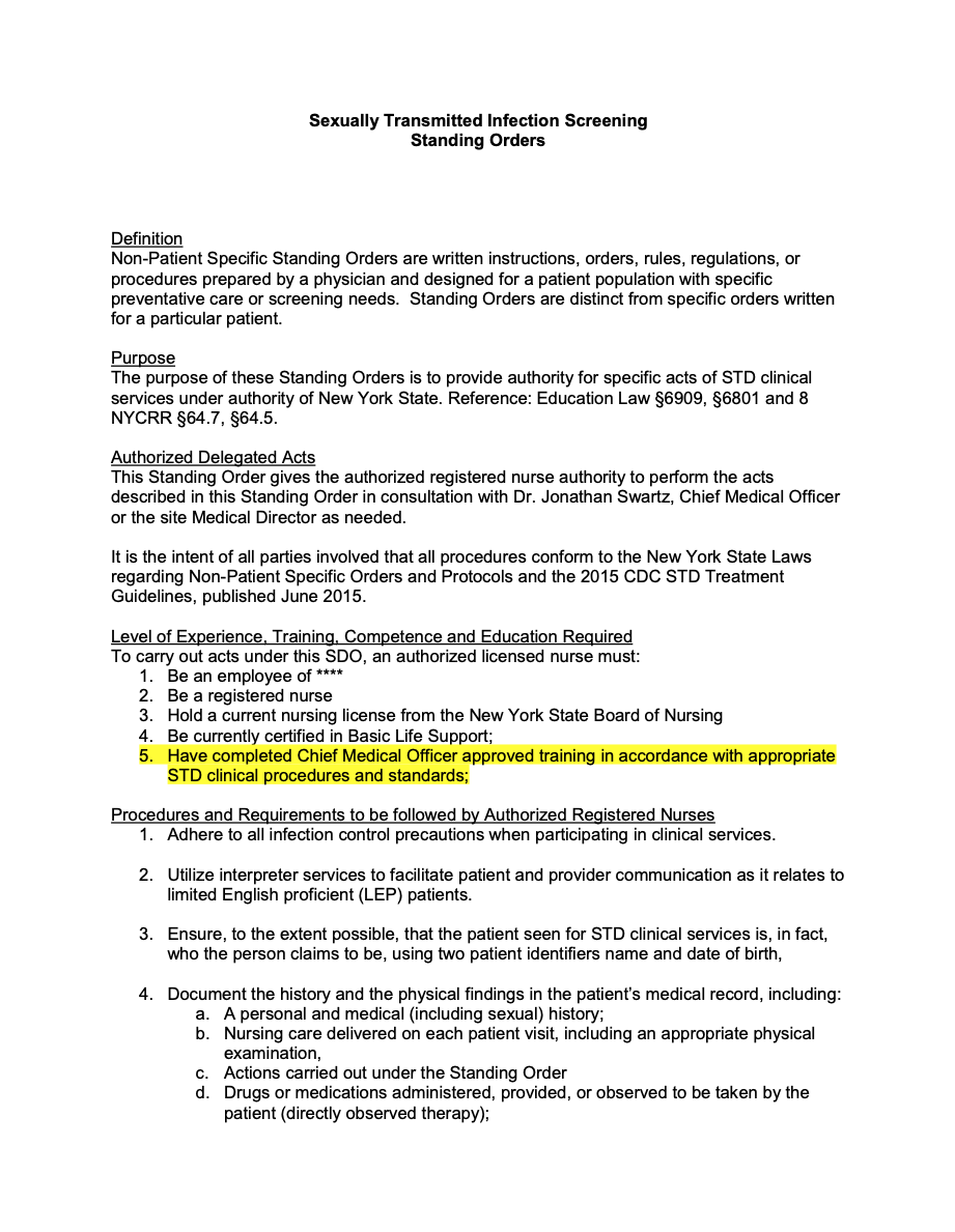 STI_Standing_Orders.pdf Community Health Care Association of New York